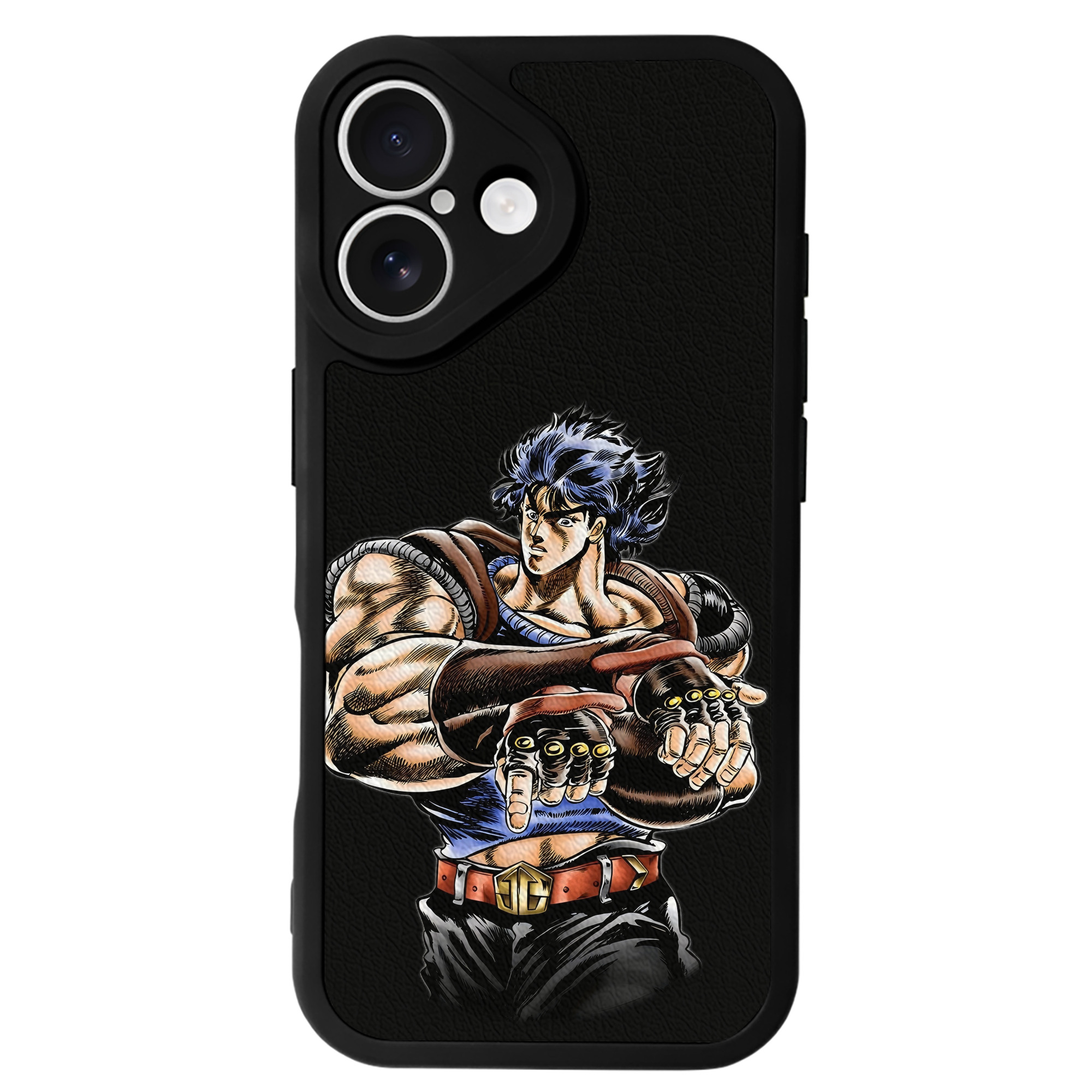 （画像用） ジョジョの奇妙な冒険 /ジョナサン?ジョースター JoJo's Bizarre Adventure Jonathan Joestar 【iPhone 16シリーズ対応】シリコンスマホケース（レザー調） 材質：シリコン